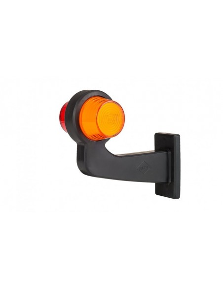 Lampa obrysowa NEON pomarańczowo-czerwona długa 12/24v - prawa