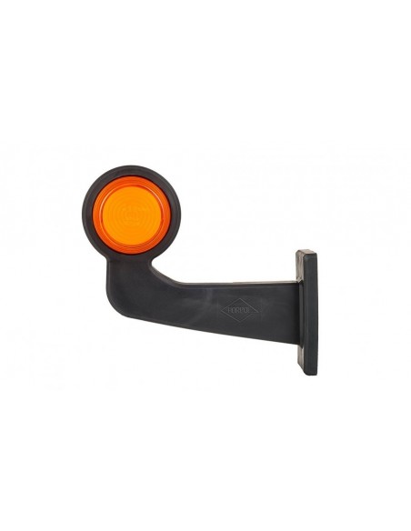 Lampa obrysowa NEON pomarańczowo-czerwona długa 12/24v - prawa
