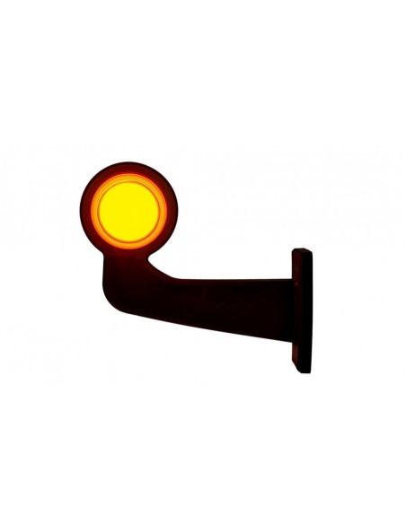 Lampa obrysowa NEON pomarańczowo-czerwona długa 12/24v - prawa