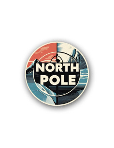 North Pole - naklejka mała
