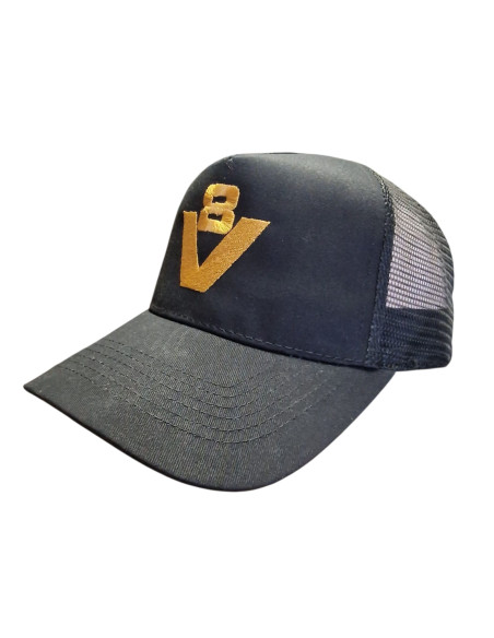 Czapka trucker classic V8 czarna