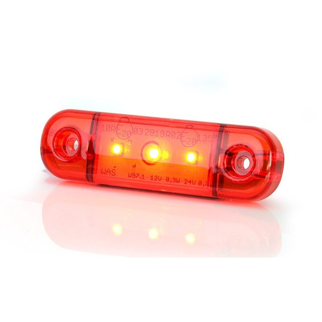Marker light WAŚ W97.1/709 red 12/24V