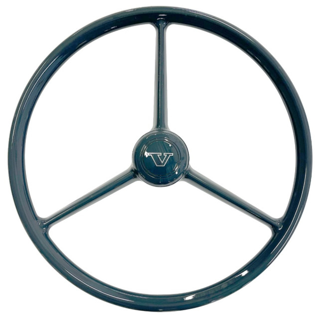 Grey 3-spoke steering wheel 50 cm