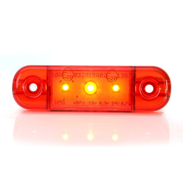 Marker light WAŚ W97.1/709 red 12/24V