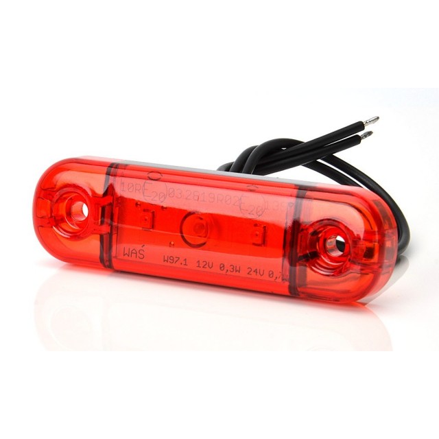 Marker light WAŚ W97.1/709 red 12/24V