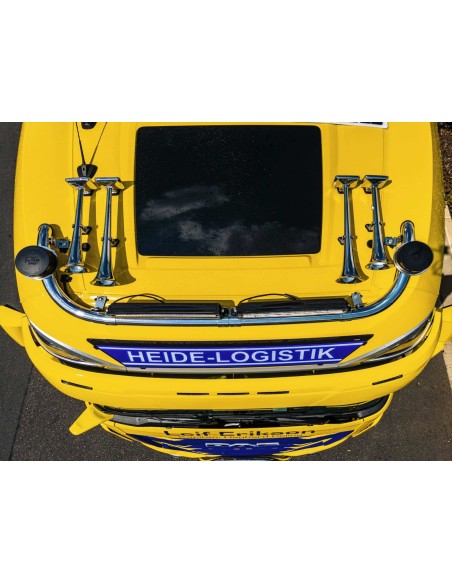 DAF XG+ Orurowanie dachowe "Meander", chromowana stal nierdzewna