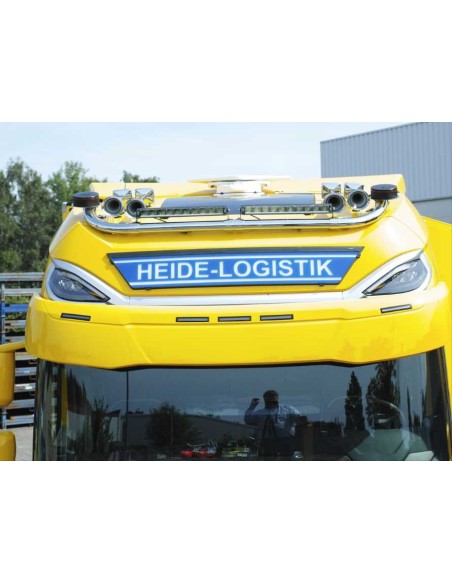 DAF XG+ Orurowanie dachowe "Meander", chromowana stal nierdzewna