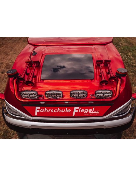 DAF XG+ Orurowanie dachowe "Trebar Eleganz 2.0", chromowana stal nierdzewna
