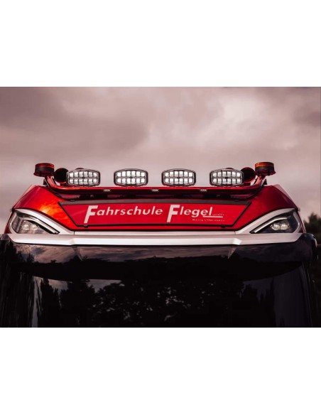 DAF XG+ Orurowanie dachowe "Trebar Eleganz 2.0", chromowana stal nierdzewna