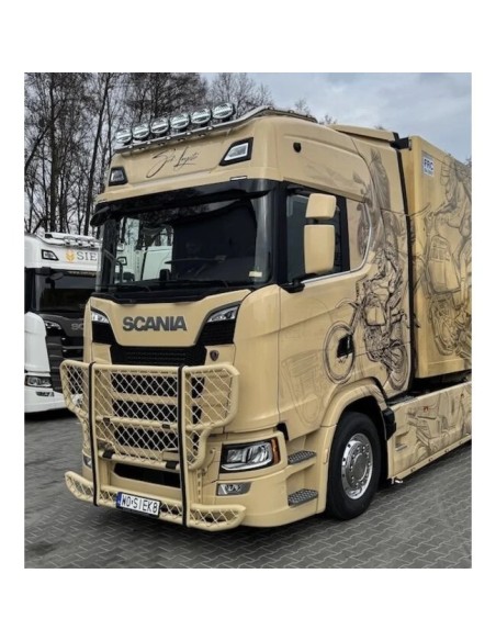 Scania Nextgen R/S - Highway bullbar A24-2, smooth, sandblasted
