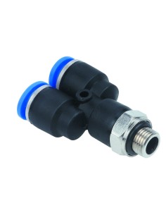 Quick connector tee for 8...