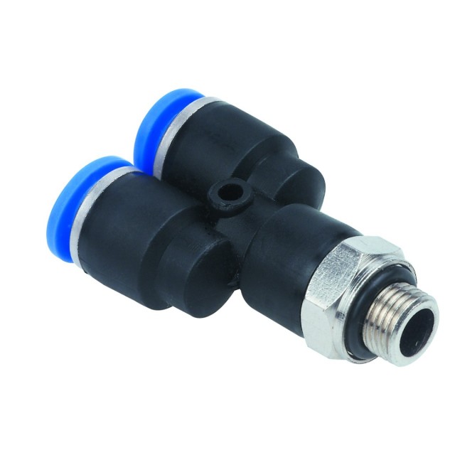 Quick connector tee for 8 mm hose,...