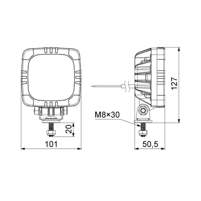 LED work light LRD 2679 12/24V