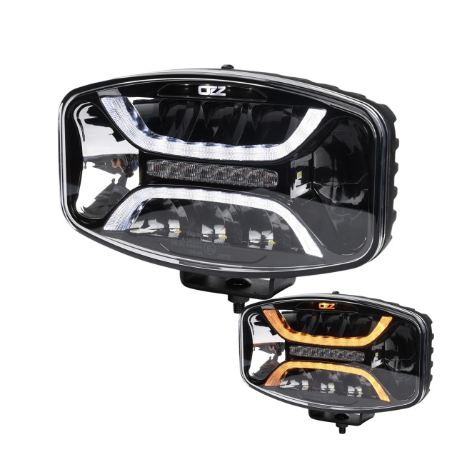 OZZ XO1P Black LED driving light with...