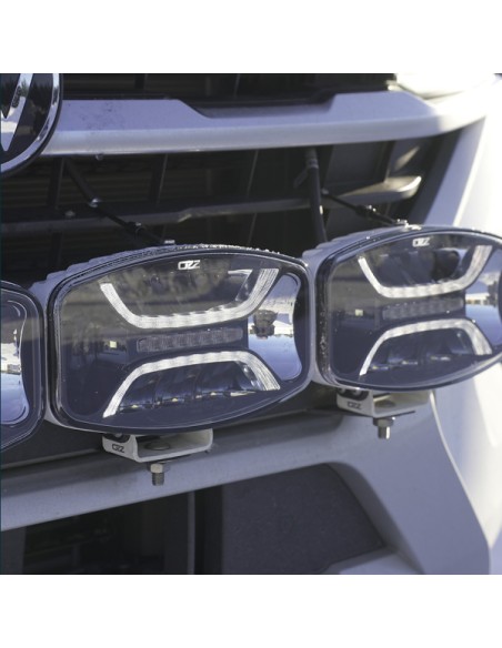 OZZ XO1P White LED driving light with strobe, white housing