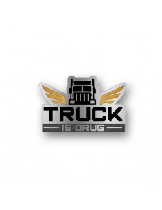 Metall pin Truck is Drug logo