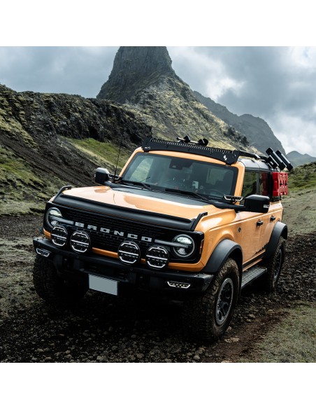 OZZ XB1 P9" White, ledbar z światłem pozycyjnym, biała obudowa