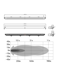 OZZ XB1 P52" Black, ledbar... 2