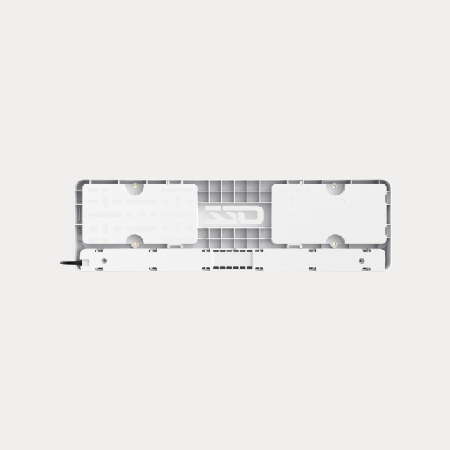 OZZ DLP1 White, licence plate frame...