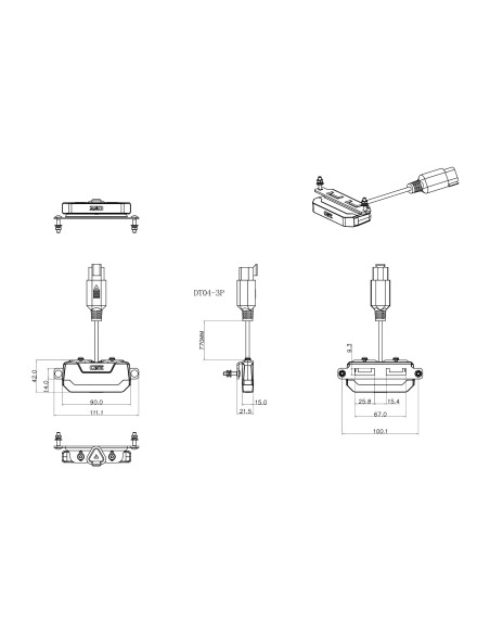 OZZ WL1 R65 Orange LED Flashlight