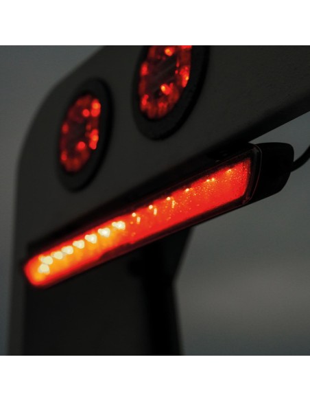 OZZ WB1 P20" Black, work light with red position light, black housing