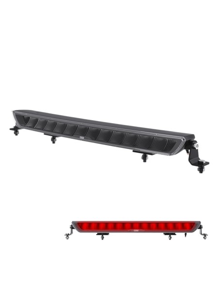 OZZ WB1 P20" Black, work light with red position light, black housing