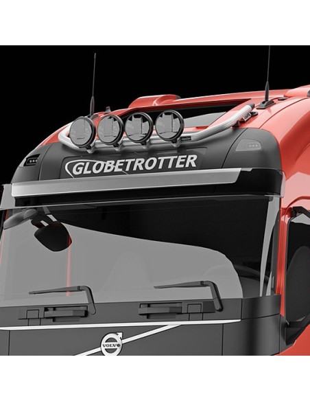 Wąskie orurowanie dachowe Volvo FH4/5/Aero Glob+XL, anodowane, Airflow