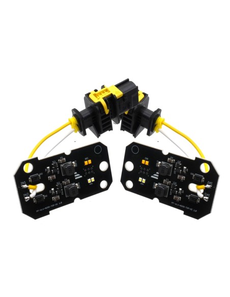 Dwukolorowe moduły lamp obrysowych Volvo FH5/Aero 2024+ biały xenon/żółty