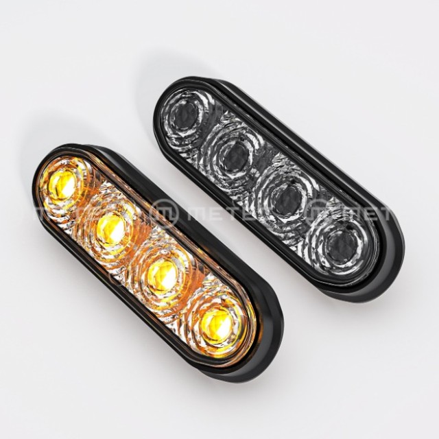 Pomarańczowa lampa obrysowa M-LED do...