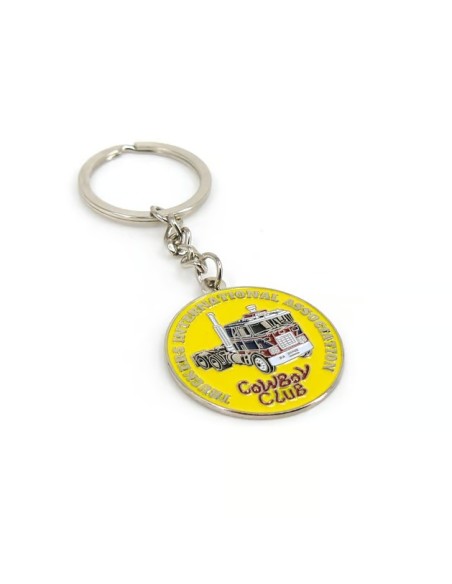 TIA Cowboy Club metal keychain
