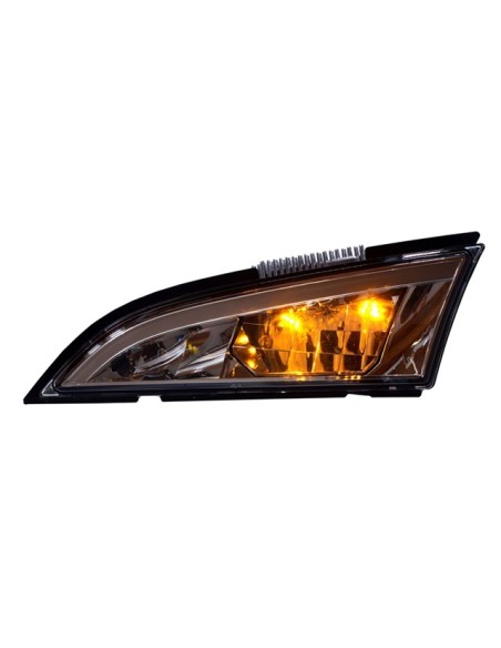 Additional, yellow position lights in hood lighs Scania Nextgen 2023+