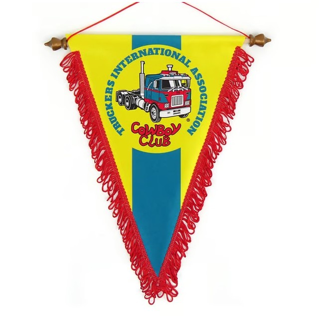 TIA Cowboy Club Pennant, 20x30 cm