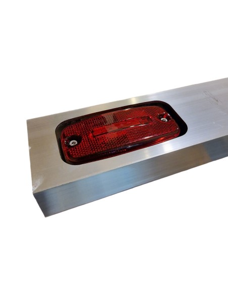 Side marker lights bar 243 cm, 5 cutholes Waś/Hella