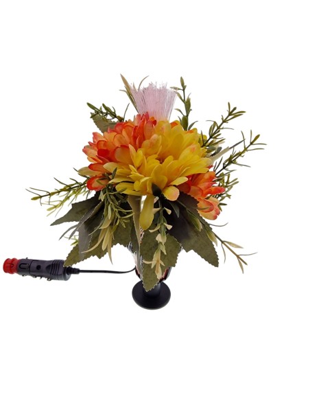 Kwiat podświetlany 24V - wzór nr 1, czerwone podświetlenie