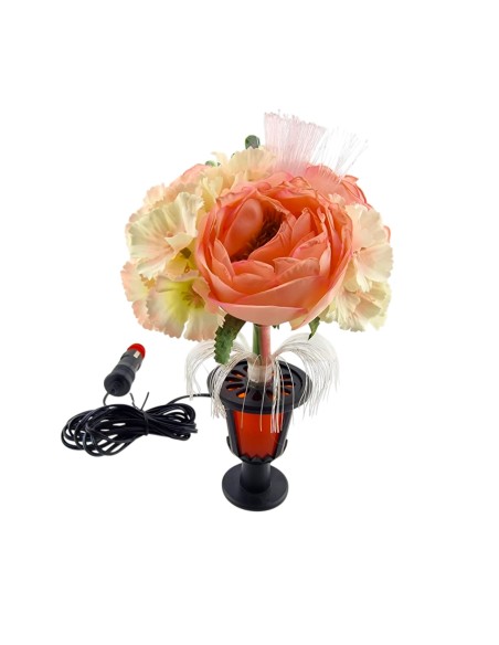 Illuminated flower 24V - design nr 3, red illumination