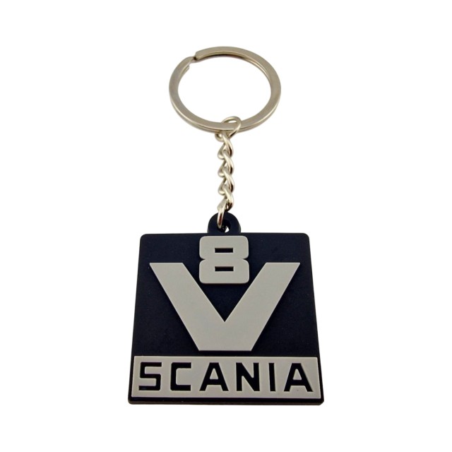 V8 SCANIA rubber keychain