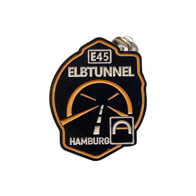 Przypinka metalowa E45 Elbtunnel