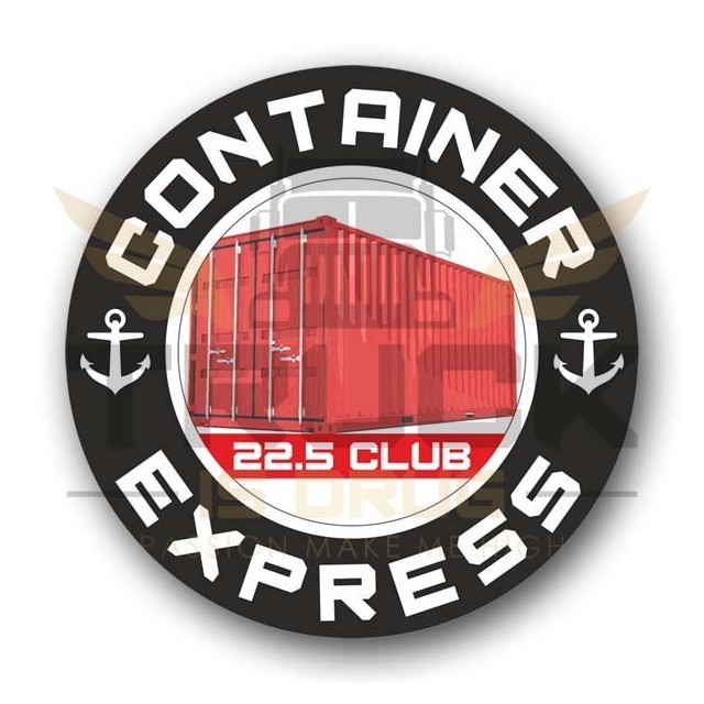 Container Express naklejka mała 7 cm