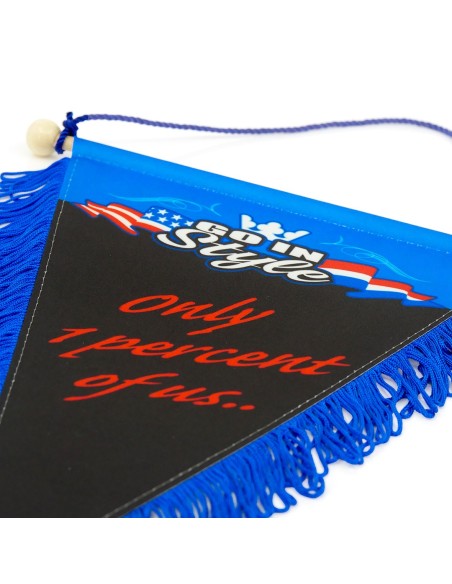 Only The One Percent Of Us Pennant, 20x30 cm