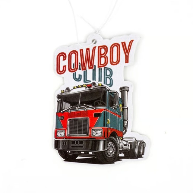 TIA Cowboy Club paper airfreshner