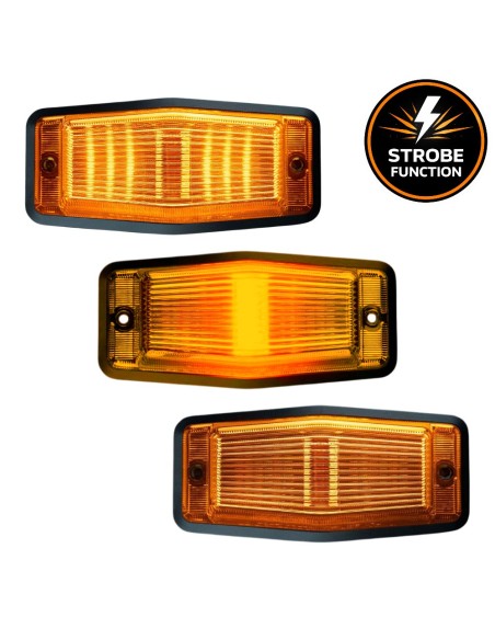 Strands Amber Double burner - Lampa obrysowa LED z stroboskopem