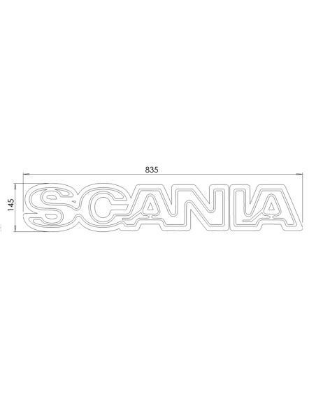 Podświetlenie napisu SCANIA - multikolor RGB