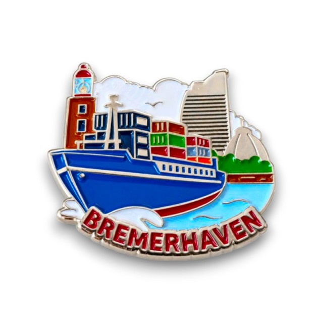 Przypinka metalowa Bremerhaven.